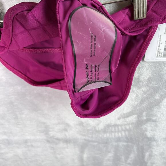 Lululemon Diamond Grid Skimpy Bikini Bottom Size 8 NWT Purple Swimsuit - Picture 10 of 11